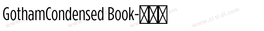 GothamCondensed Book字体转换